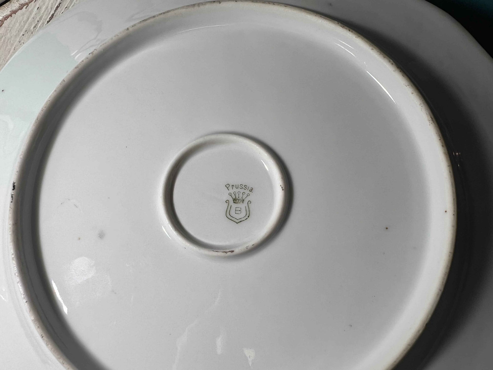 Vintage Madame Lebrun & Daughter Portrait Plate | Gold Detail | Decorative Plate