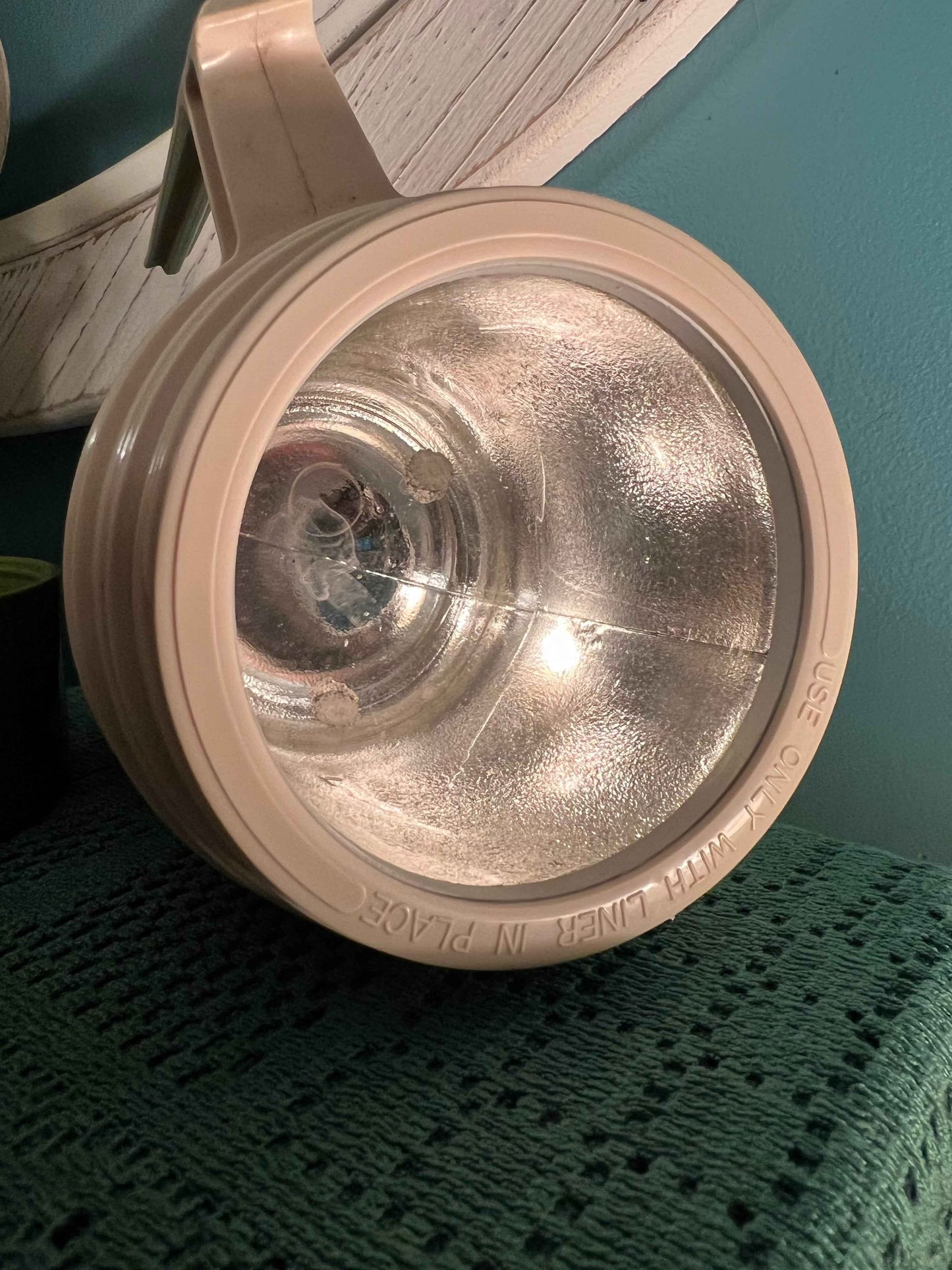 Vintage avocado green Thermos