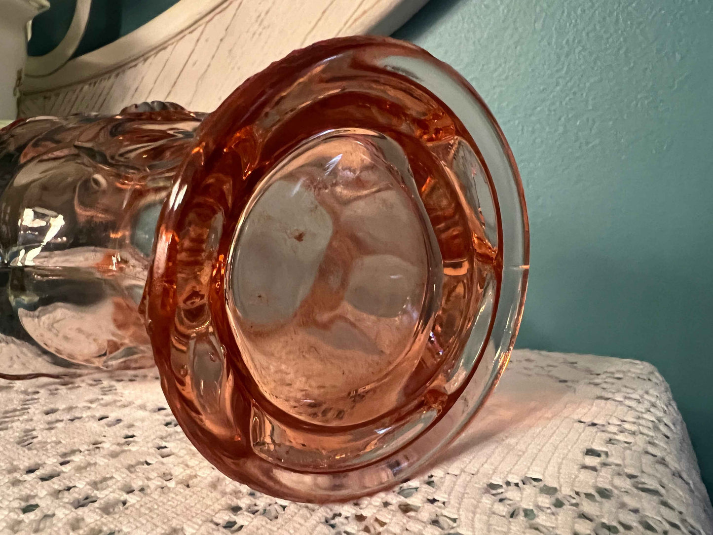 Tiffin Glass Basket | Collectible Pink Depression Glass | Antique Glassware