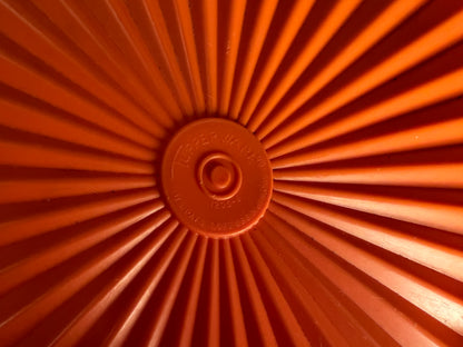 Collectible vintage Tupperware orange pantry canister
