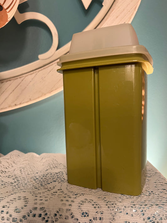 Vintage Tupperware Pick-A-Deli container with perforated strainer and lid