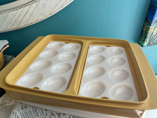 Vintage Tupperware deviled egg carrier