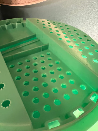 Vintage Tupperware Jadeite green cheese grater #787 with matching bowl #786