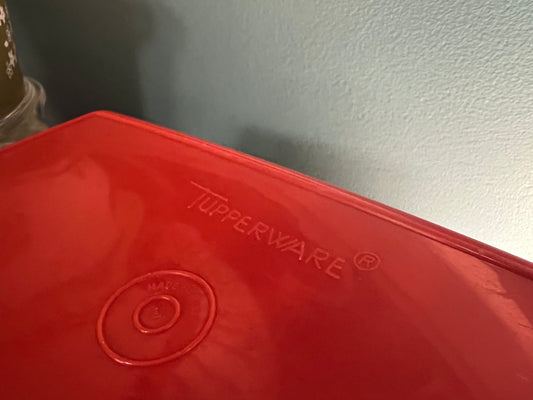 Vintage Tupperware 794 Deli & Bacon Keeper with Lid & 8-Slot Deviled Egg Tray – 11" x 7" Food Storage Container, 1970s