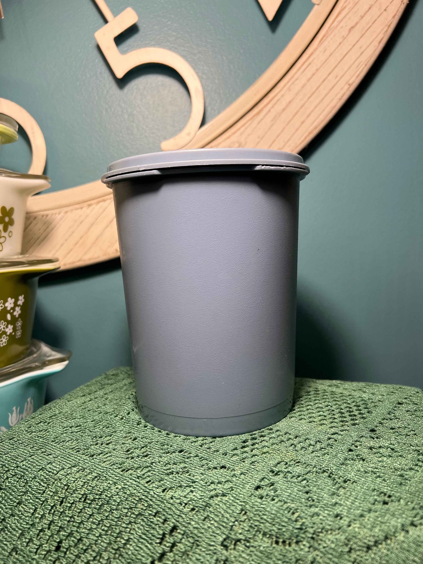 Vintage Blue Tupperware Servalier Canister #811 | Country Blue Storage