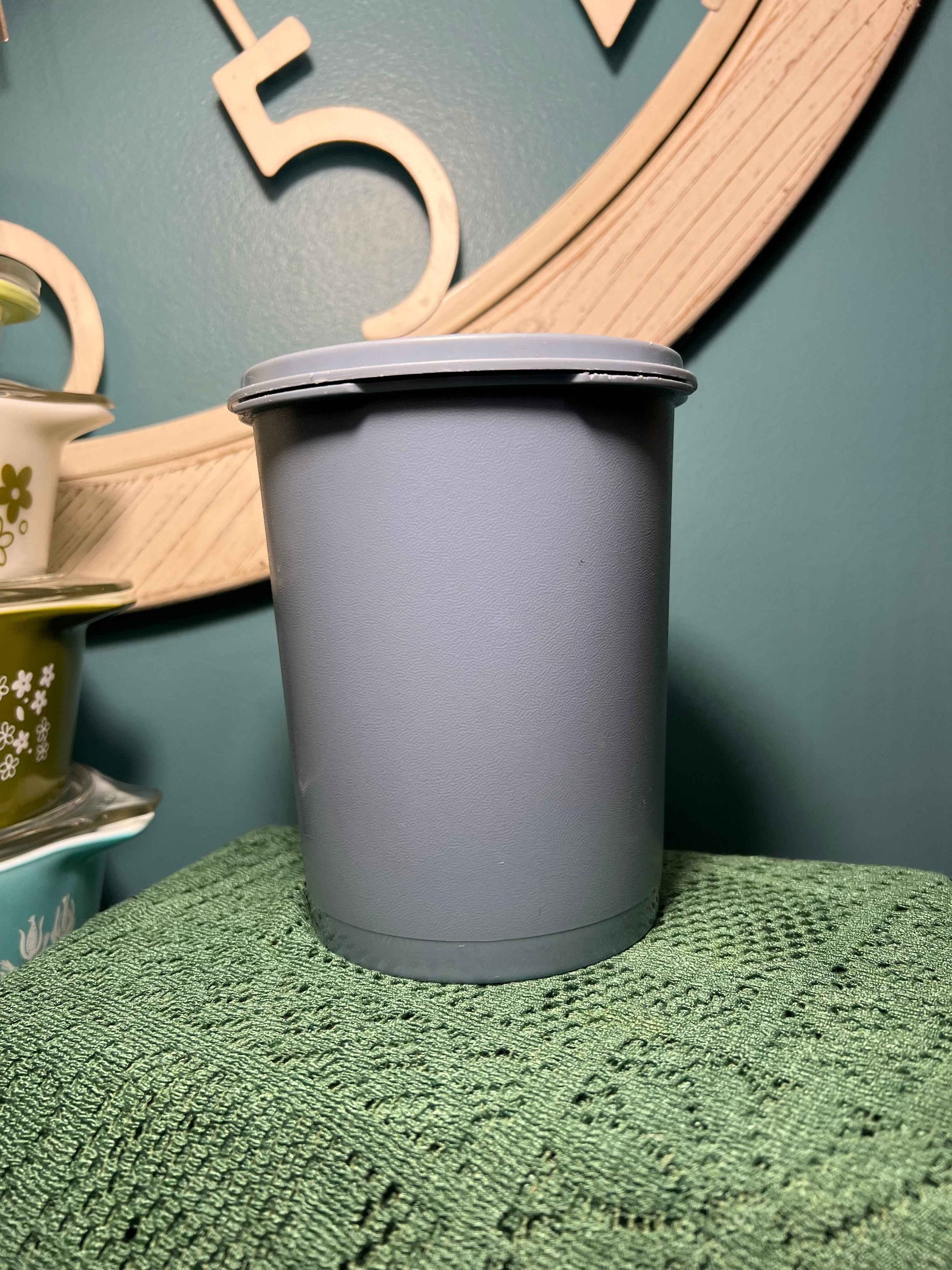 Vintage Blue Tupperware Servalier Canister #811 | Country Blue Storage