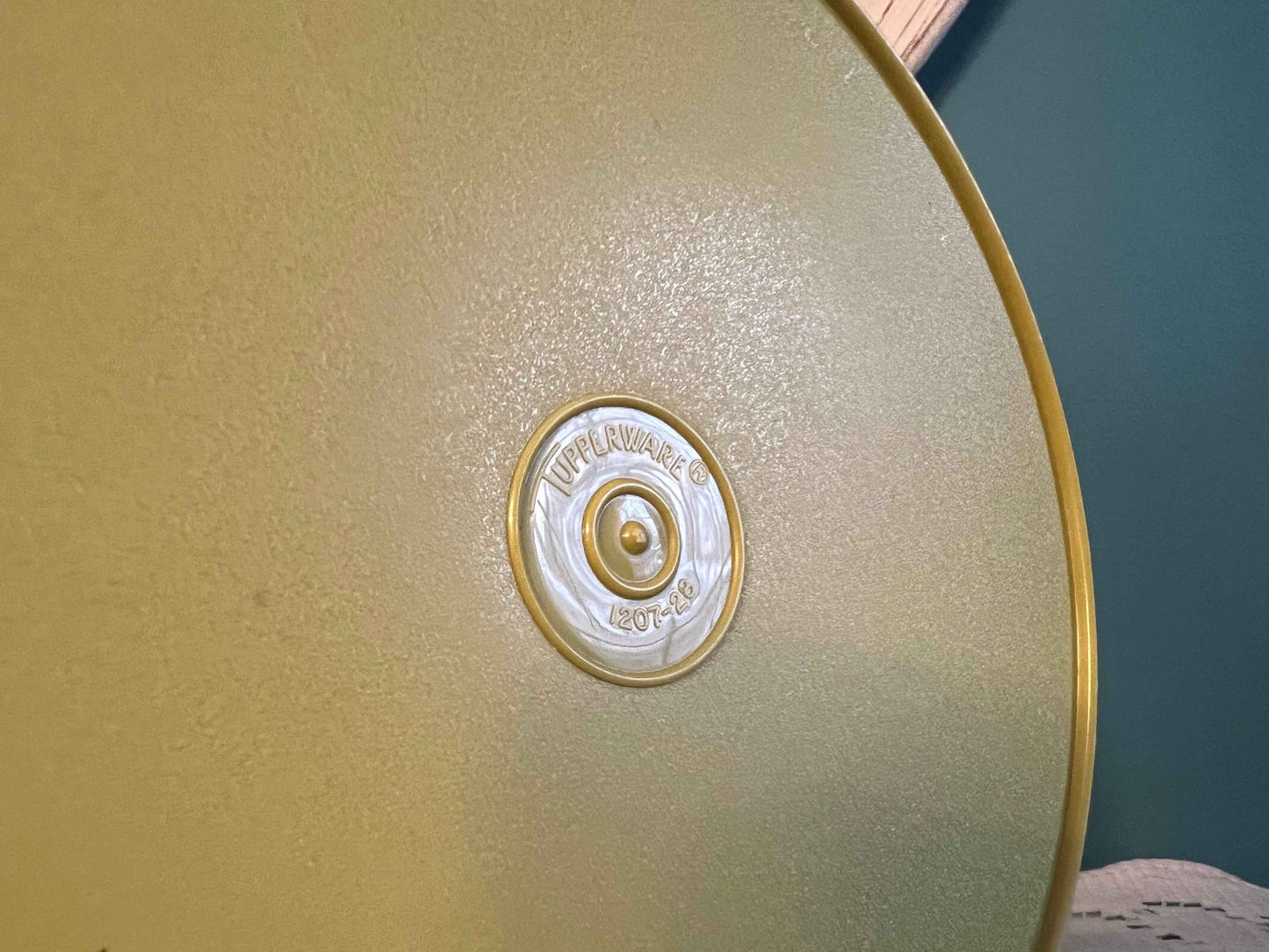 Vintage Tupperware Seal-N-Serve Bowl #1207-28 | Avocado Green 1970s Storage