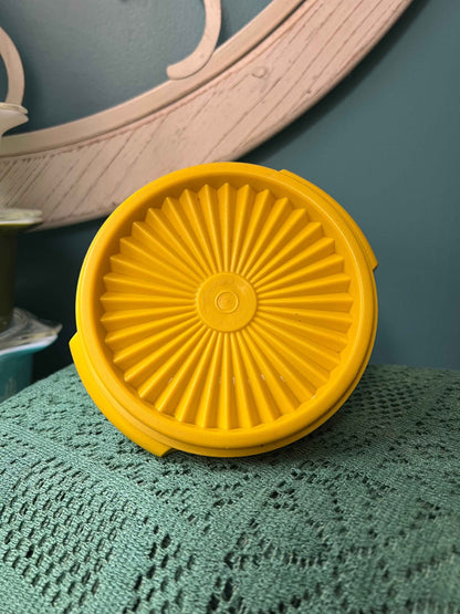 Vintage Yellow Tupperware Servalier Bowl #1323 | Instant Seal with Handles