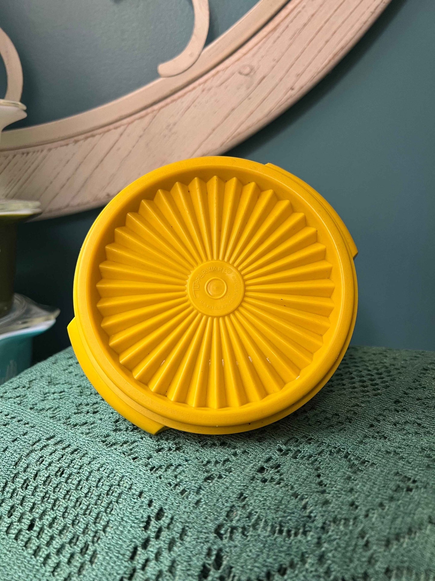 Vintage Yellow Tupperware Servalier Bowl #1323 | Instant Seal with Handles