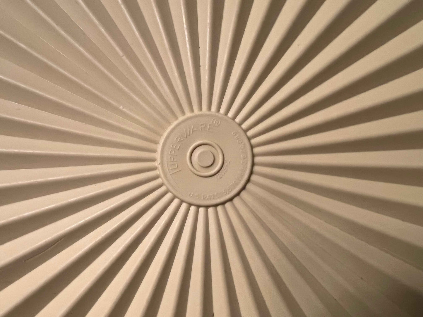 Vintage Yellow Tupperware Starburst Stackable Container | Nesting Plastic Storage