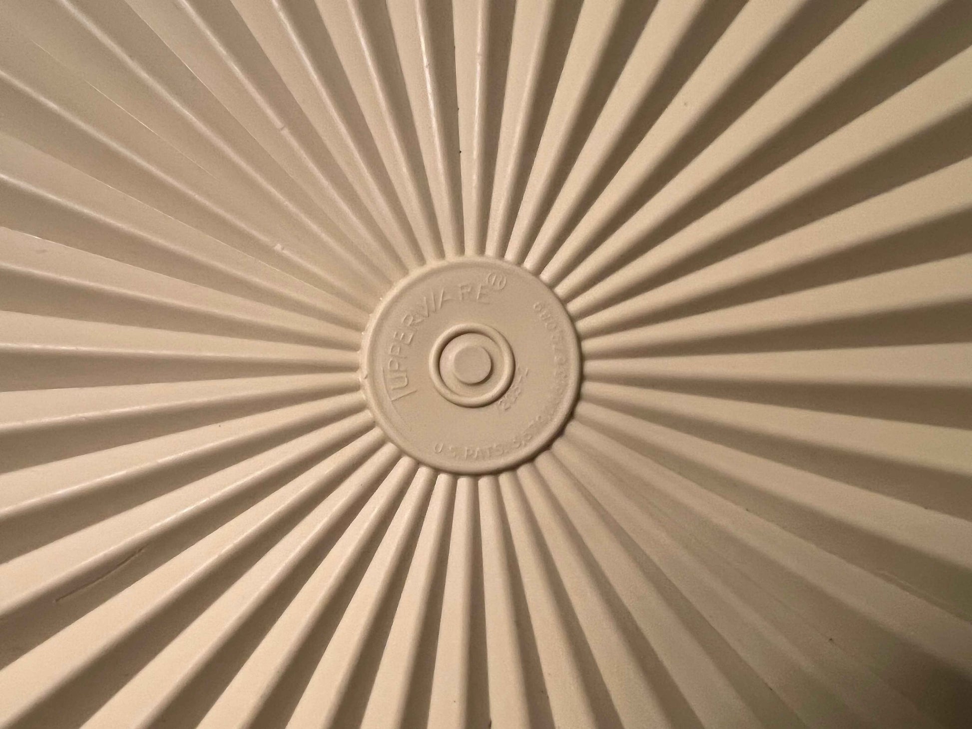 Vintage Yellow Tupperware Starburst Stackable Container | Nesting Plastic Storage