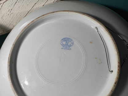 Antique Victoria Carlsbad Austria Plate | Classical Maiden Design | Gilt Porcelain