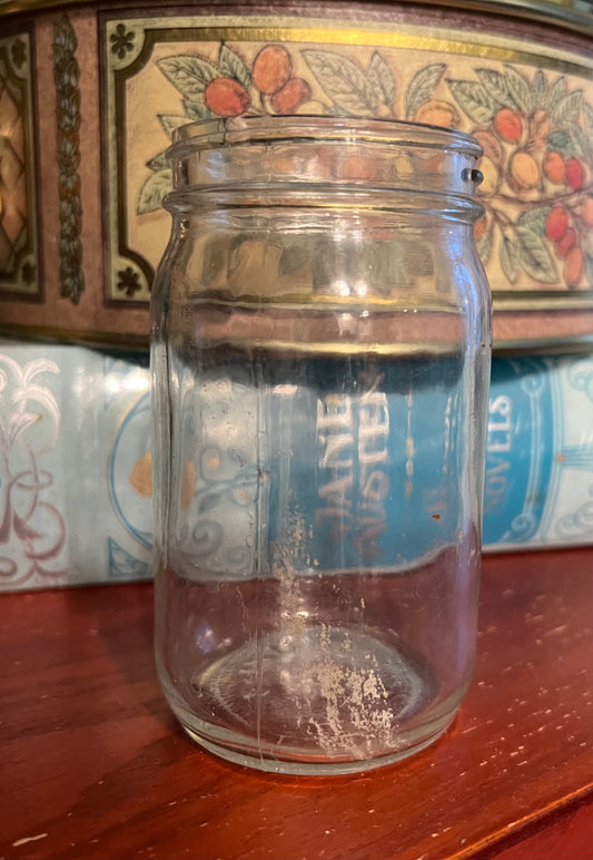 Vintage Canning Jar with Scratches Found Metal Detecting