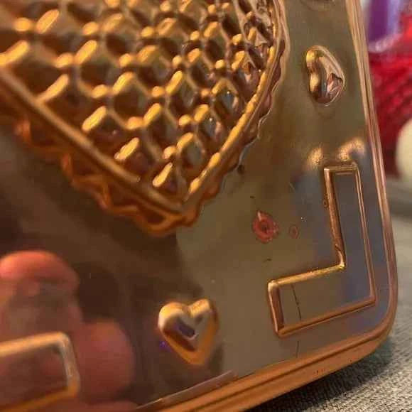 Vintage Old Dutch Copper Heart Mold - 5"x5" | Rustic Wall Decor | Collectible Kitchenware