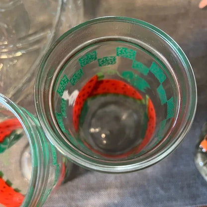 Vintage Anchor Hocking Watermelon Cups