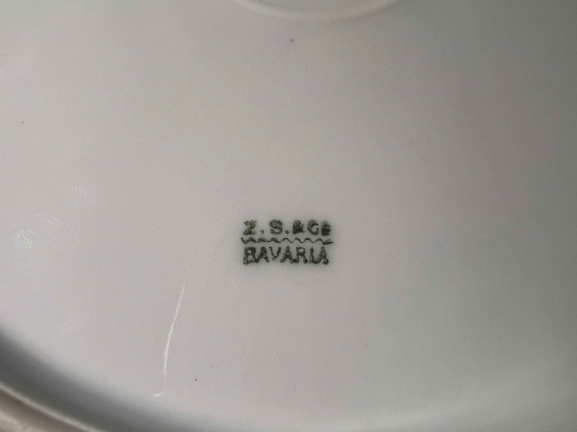 Vintage Z.S. & Co Bavaria Portrait Plate | Mother & Child | Gold Accent